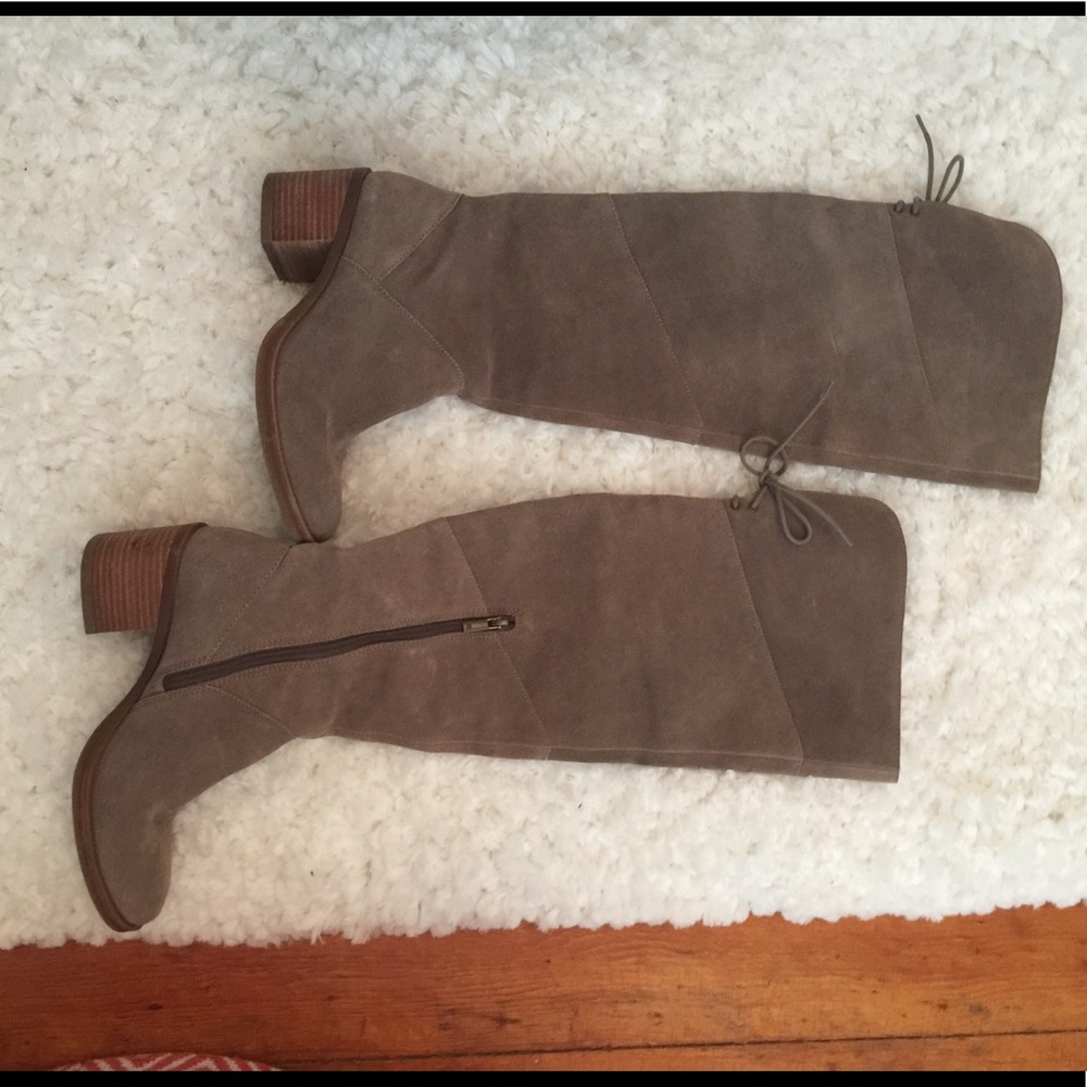 Over the knee lucky brand suede boots